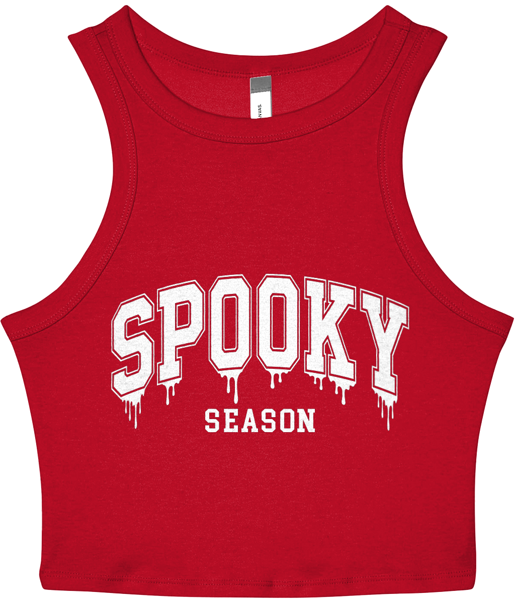 Spooky Season - Women's Cropped Racer Tank