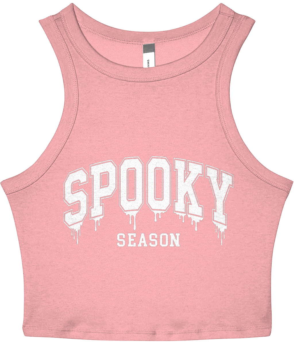 Spooky Season - Women's Cropped Racer Tank