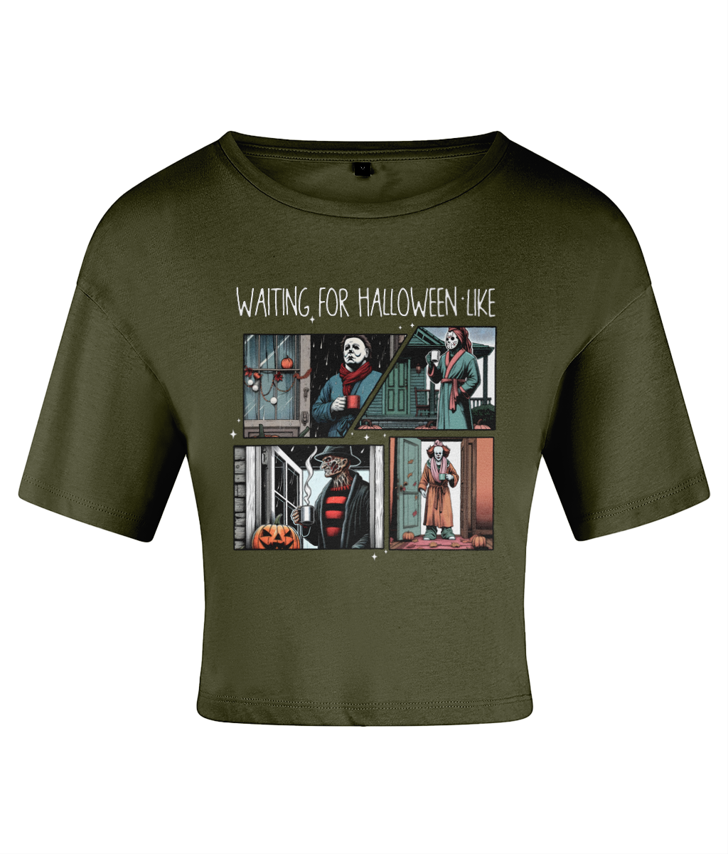 Waiting for Halloween - Women's Cropped T-shirt