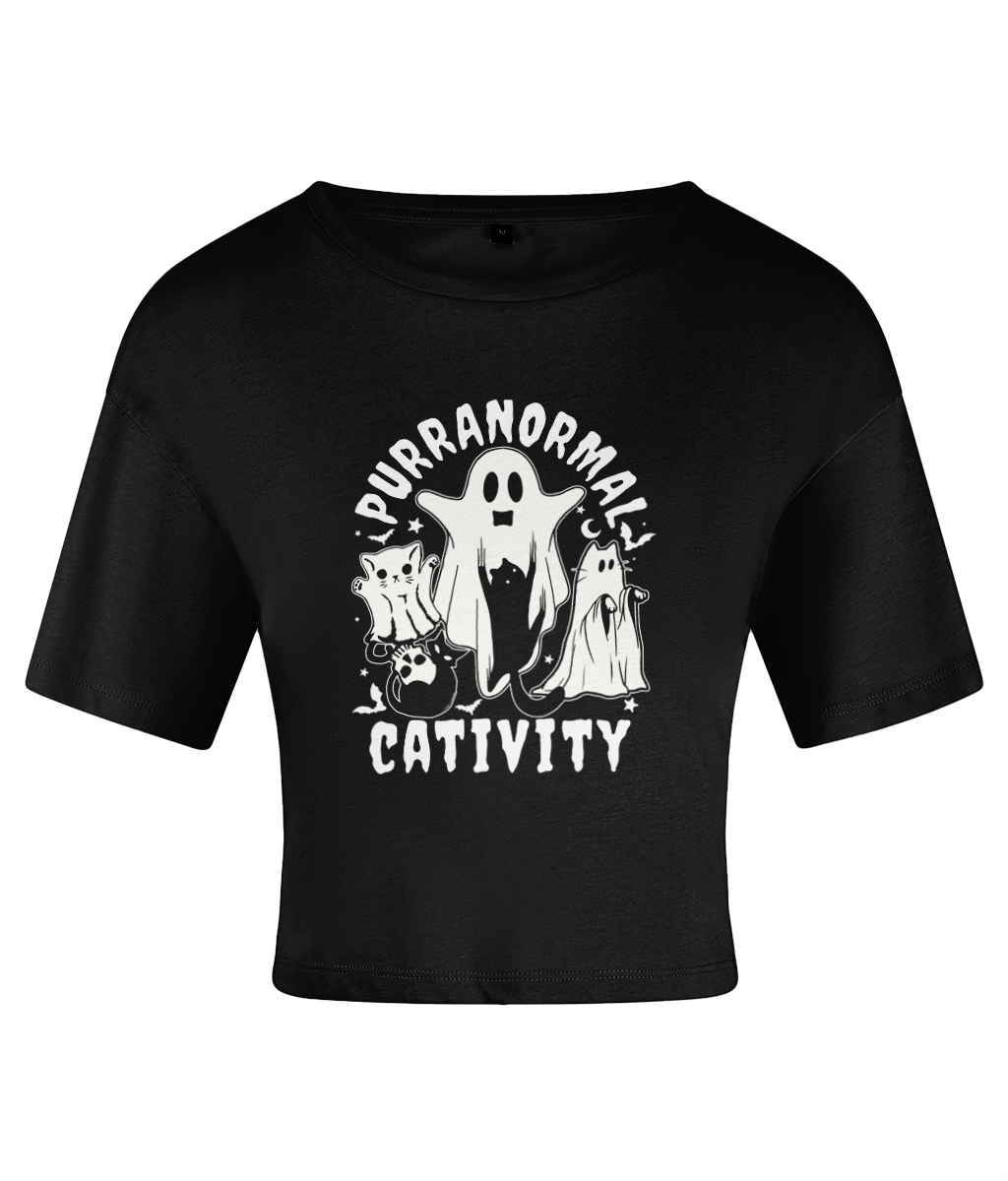 Purranormal Cativity - Women's Cropped T-Shirt