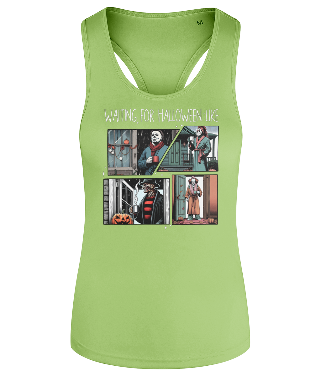 Waiting for Halloween - Women's Active Racerback Vest