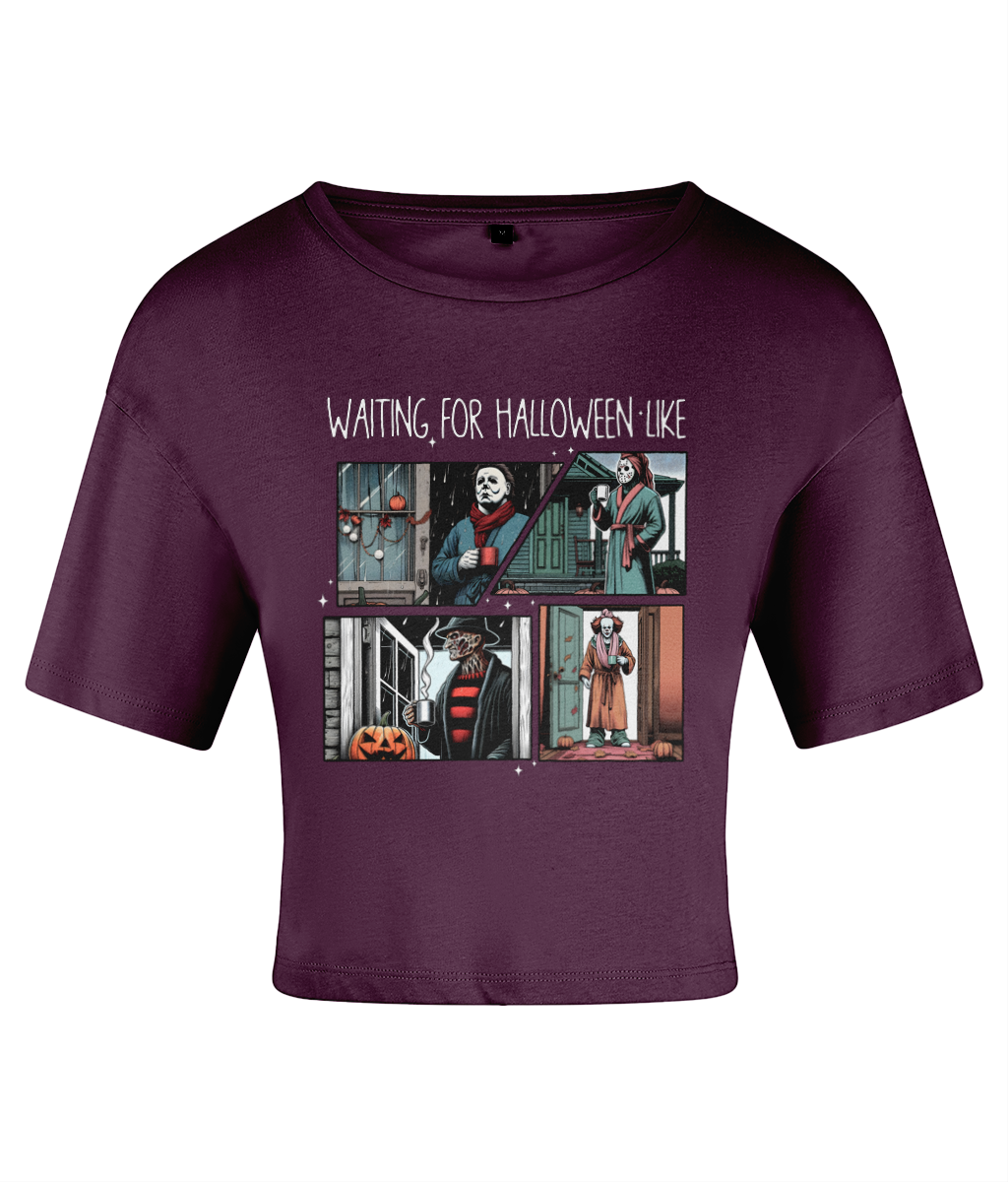 Waiting for Halloween - Women's Cropped T-shirt