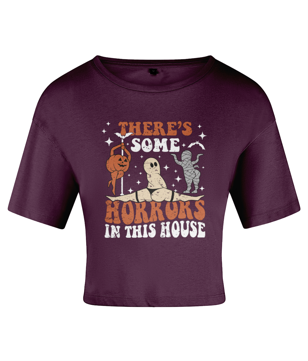 Horrors In The House - Women's Cropped T-Shirt