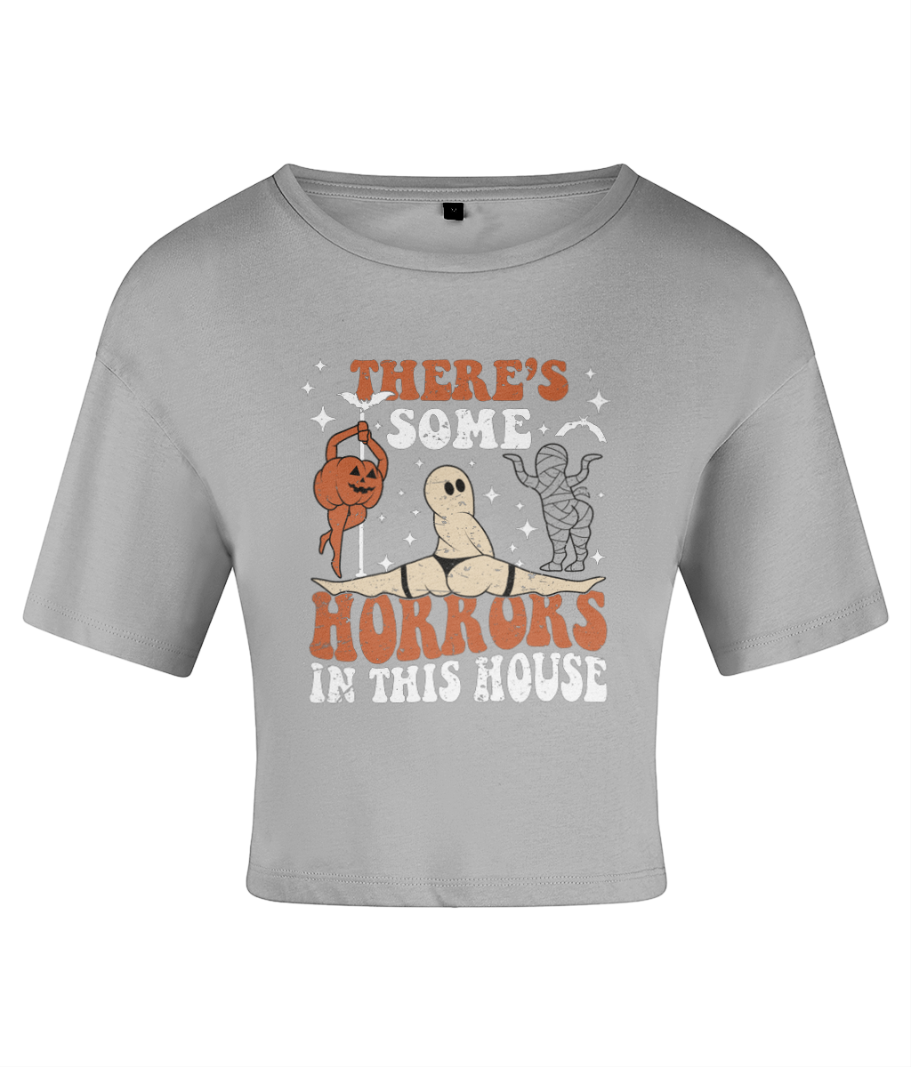 Horrors In The House - Women's Cropped T-Shirt