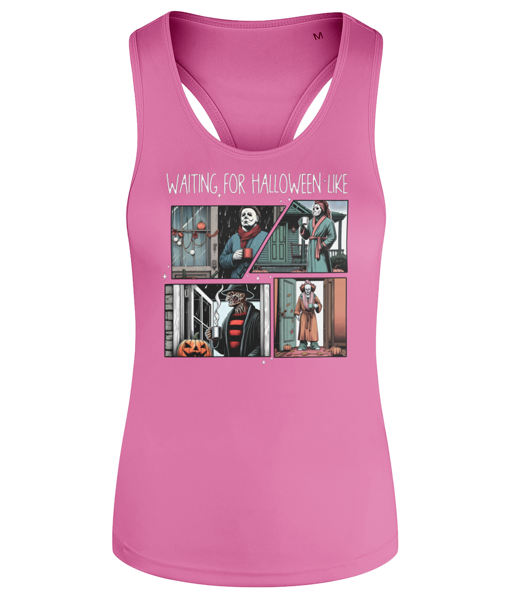 Waiting for Halloween - Women's Active Racerback Vest