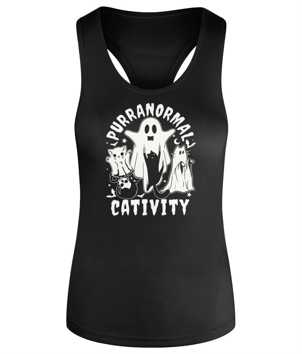 Purranormal Cativity - Women's Active Racerback Vest