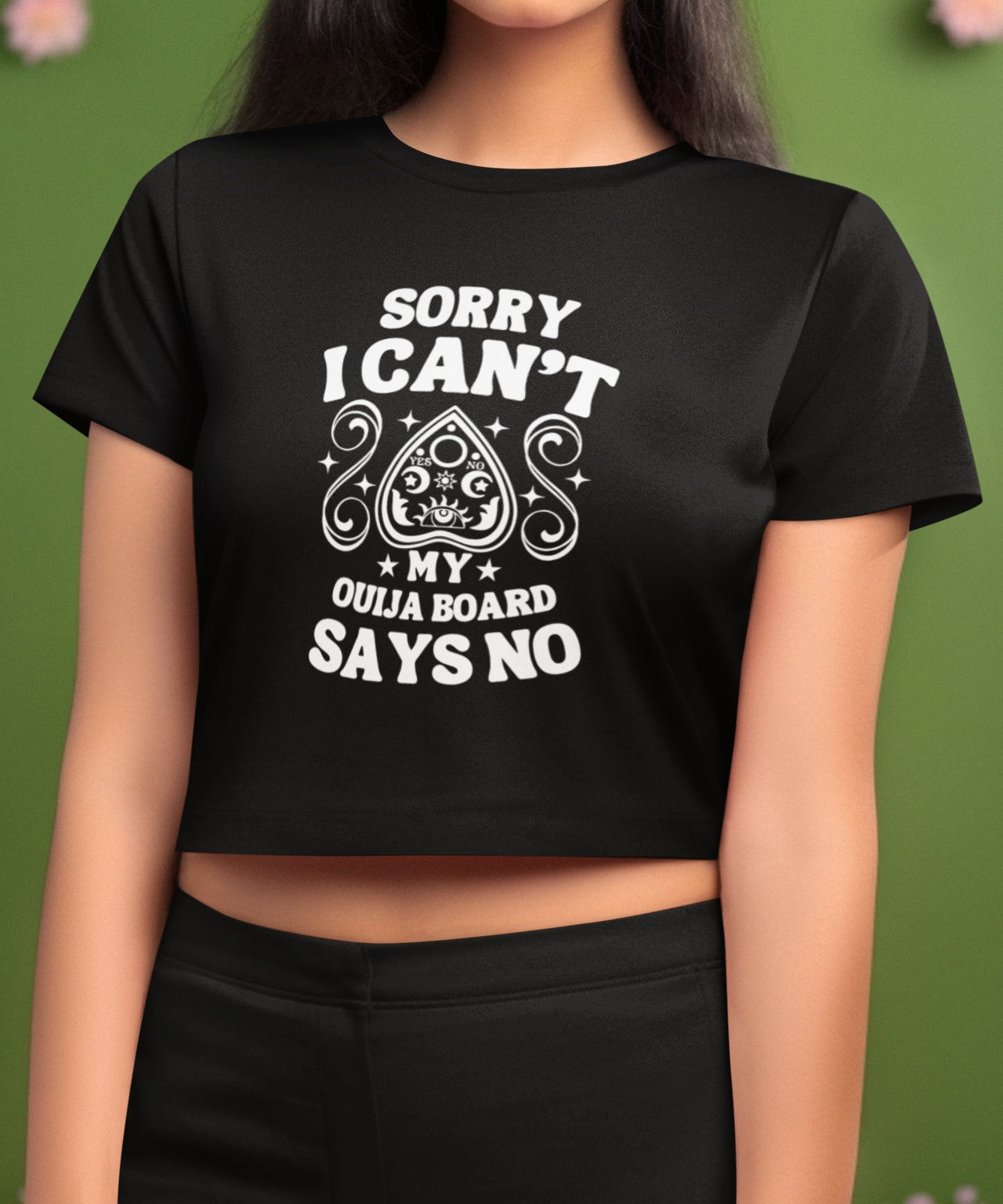 My Ouija Board Says No - Women's Cropped T-shirt