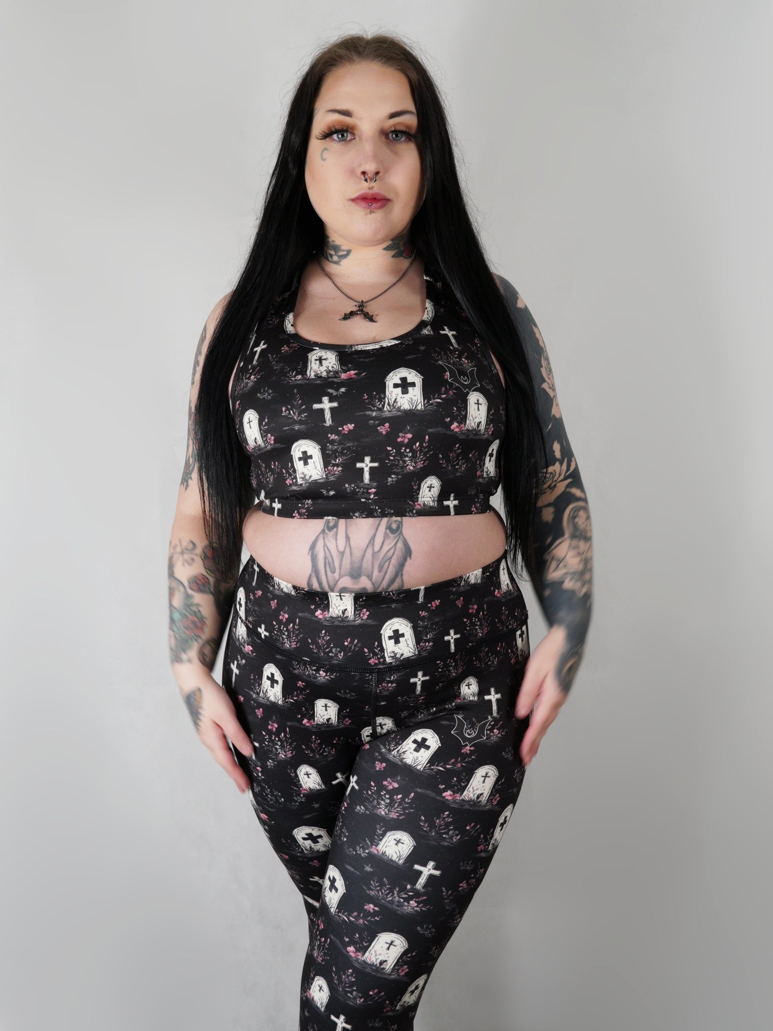 Cute Graveyard - Full Length Leggings