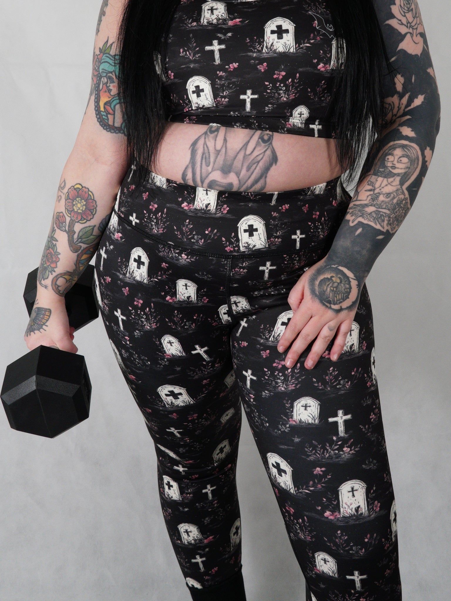 Cute Graveyard - Full Length Leggings