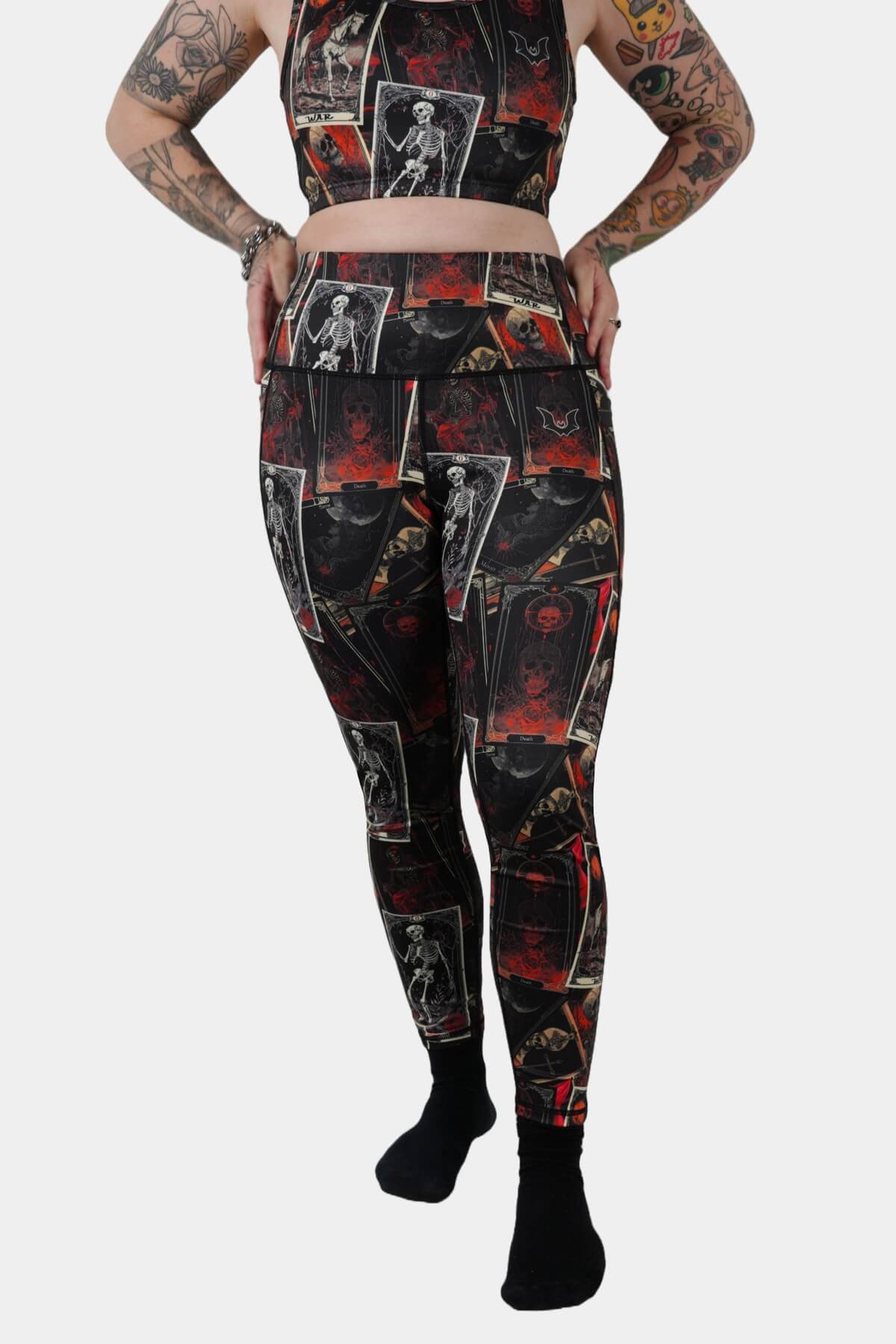 Death By Cards - Full Length Leggings