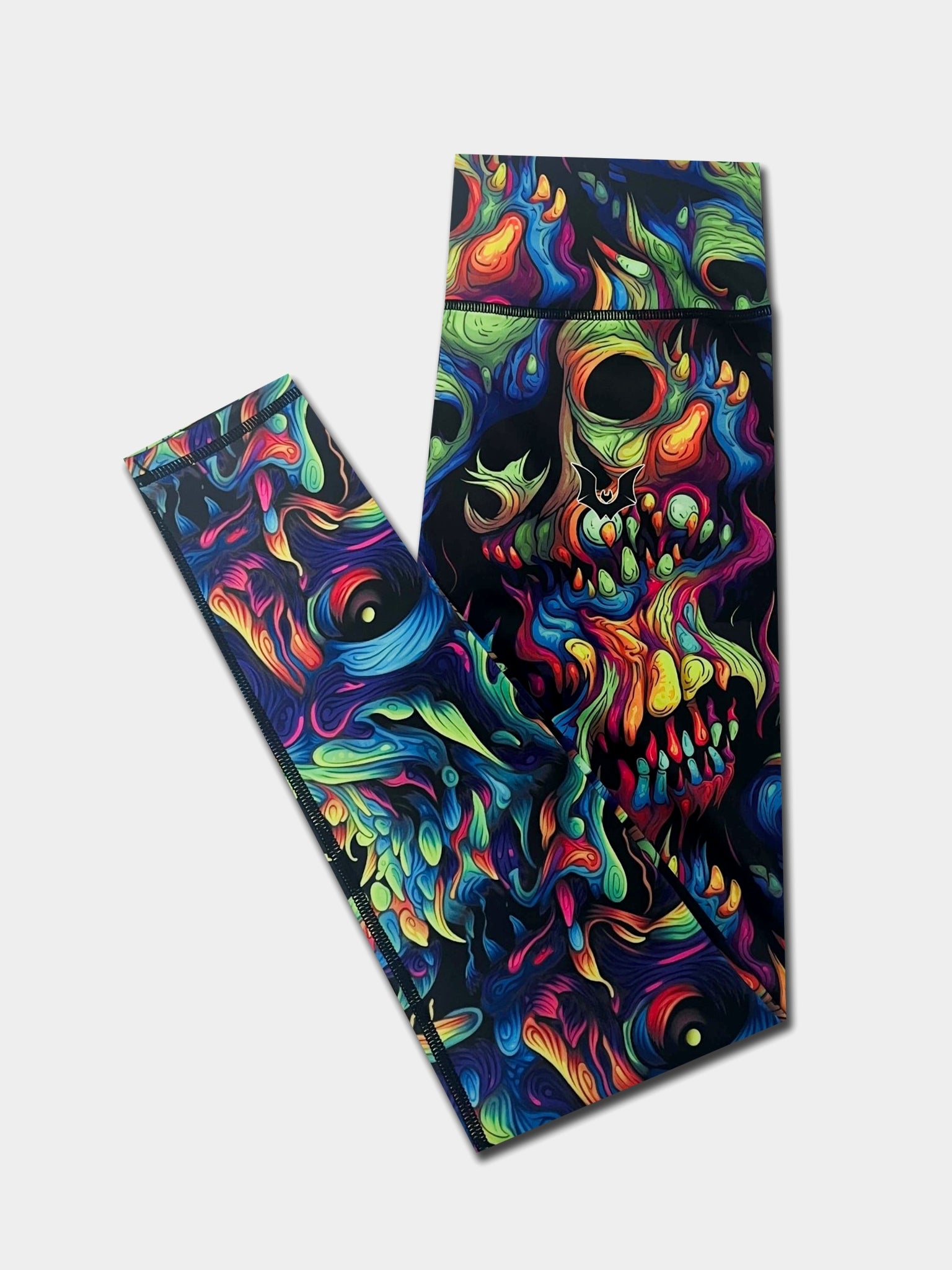 Psycho-Delic Skulls - Full Length Leggings