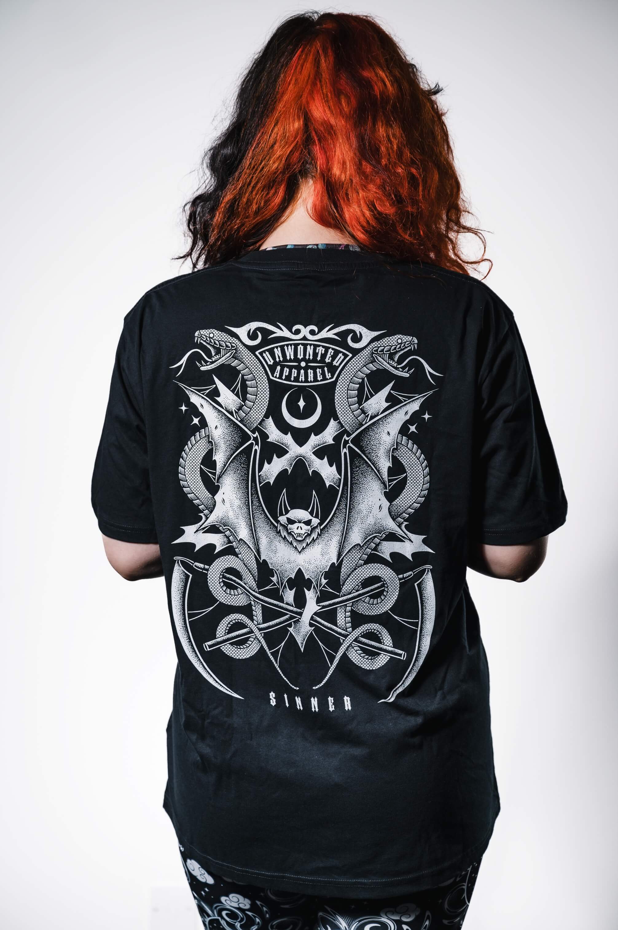 Sinner - Cotton T-Shirt - Unwonted Alternative Gym Wear