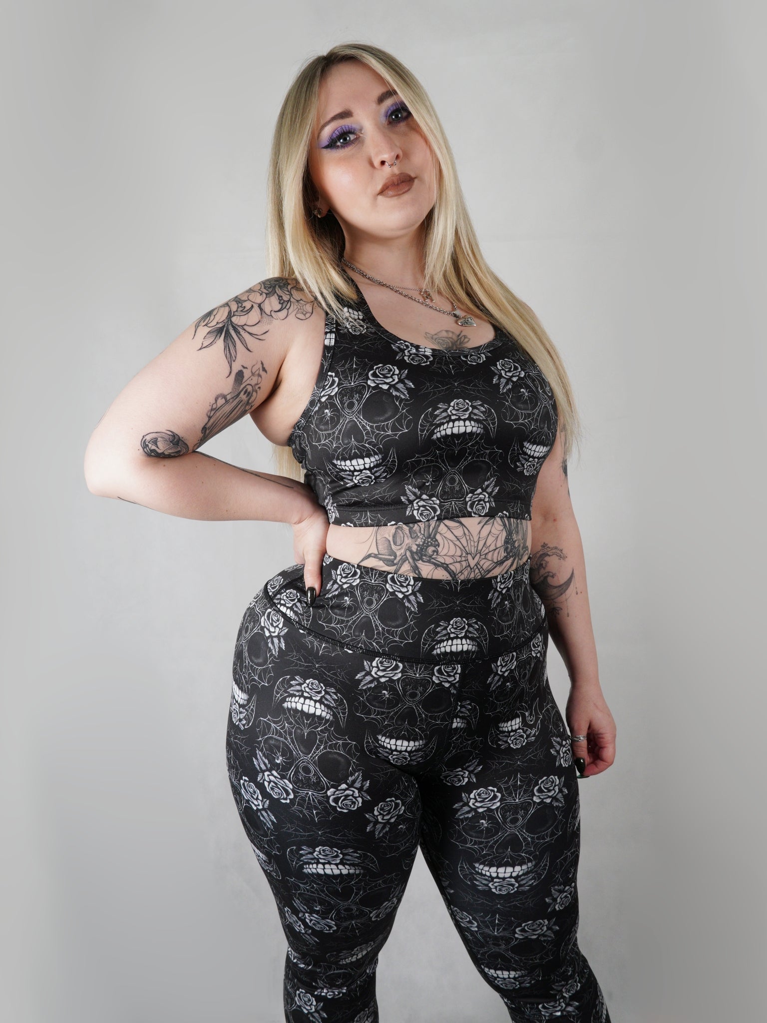 Webbed Skull - Full Length Leggings