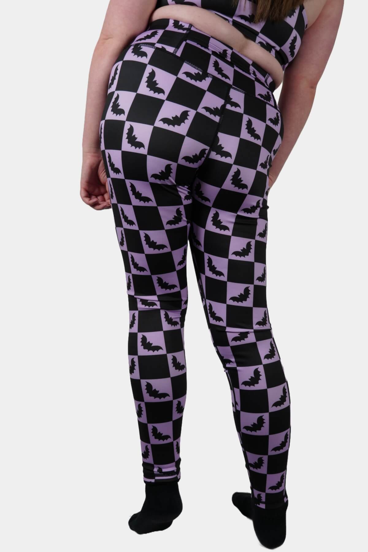 Checkered Bats - Full Length Leggings