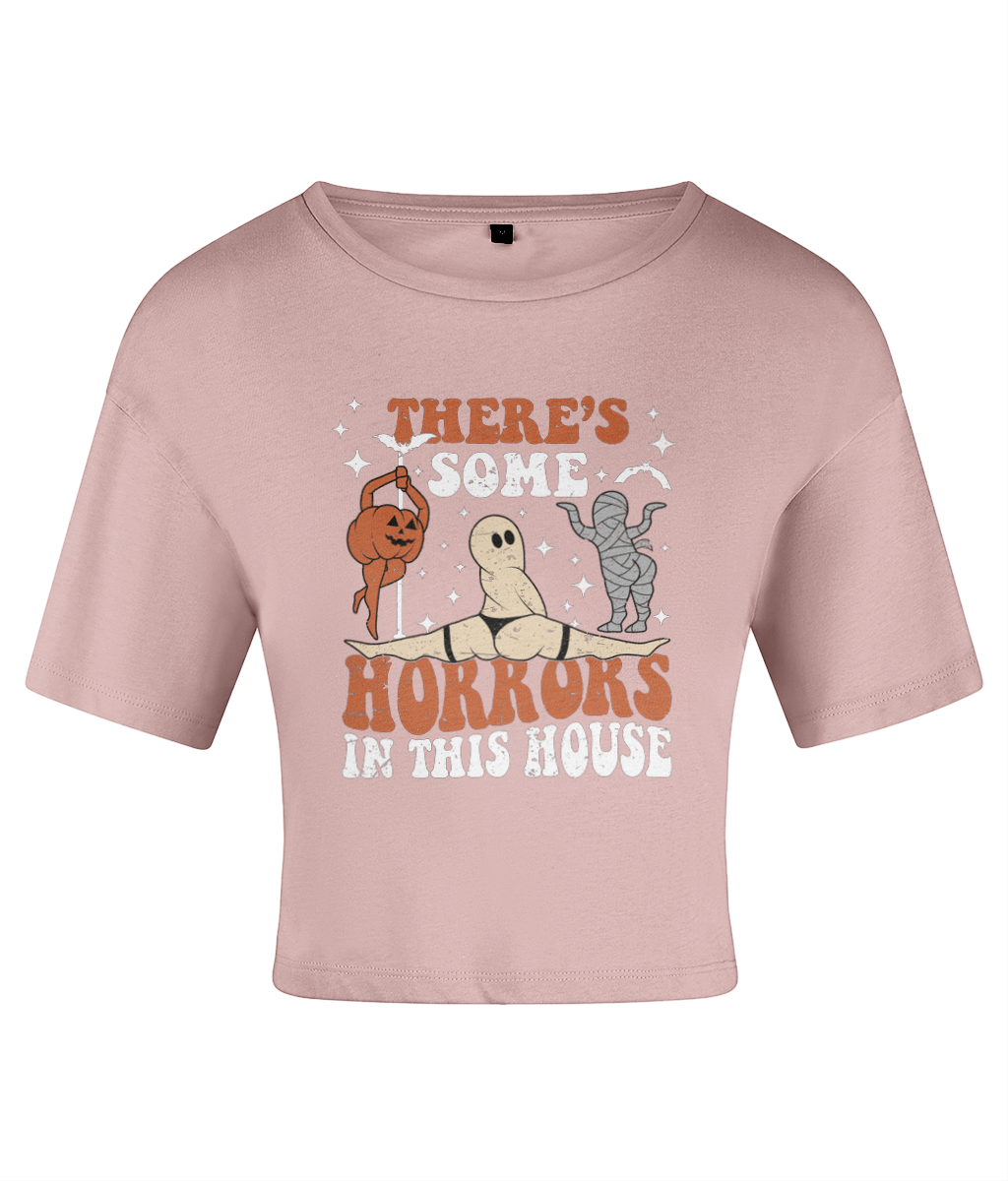 Horrors In The House - Women's Cropped T-Shirt